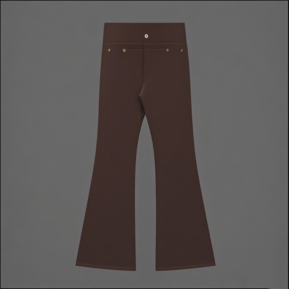 NWT Lululemon Groove Wide-Leg High-Waisted Flared Pants Brown